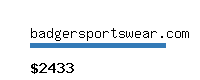 badgersportswear.com Website value calculator