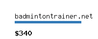 badmintontrainer.net Website value calculator