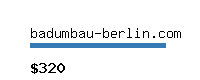 badumbau-berlin.com Website value calculator