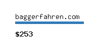 baggerfahren.com Website value calculator