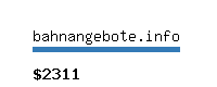 bahnangebote.info Website value calculator