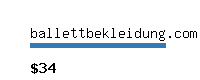 ballettbekleidung.com Website value calculator