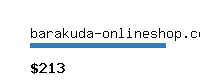 barakuda-onlineshop.com Website value calculator