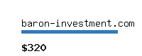 baron-investment.com Website value calculator