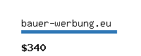 bauer-werbung.eu Website value calculator