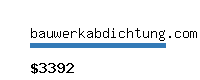 bauwerkabdichtung.com Website value calculator