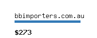 bbimporters.com.au Website value calculator