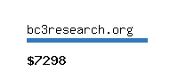 bc3research.org Website value calculator