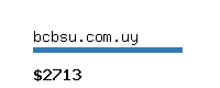 bcbsu.com.uy Website value calculator