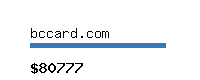 bccard.com Website value calculator