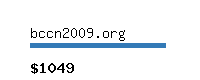 bccn2009.org Website value calculator