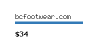 bcfootwear.com Website value calculator