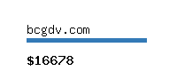 bcgdv.com Website value calculator