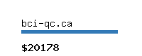 bci-qc.ca Website value calculator