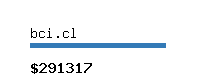 bci.cl Website value calculator