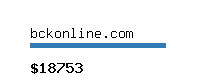 bckonline.com Website value calculator