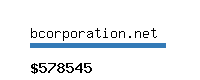 bcorporation.net Website value calculator