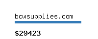 bcwsupplies.com Website value calculator