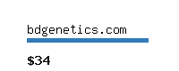 bdgenetics.com Website value calculator