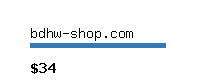 bdhw-shop.com Website value calculator