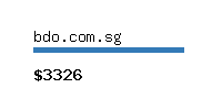 bdo.com.sg Website value calculator