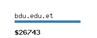 bdu.edu.et Website value calculator