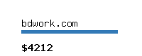 bdwork.com Website value calculator