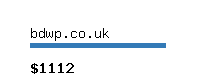 bdwp.co.uk Website value calculator