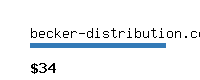 becker-distribution.com Website value calculator