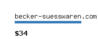 becker-suesswaren.com Website value calculator