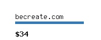 becreate.com Website value calculator