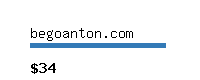 begoanton.com Website value calculator