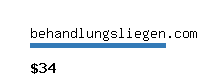 behandlungsliegen.com Website value calculator