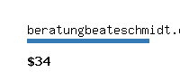 beratungbeateschmidt.com Website value calculator