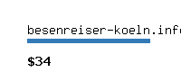 besenreiser-koeln.info Website value calculator