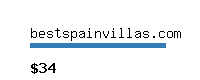 bestspainvillas.com Website value calculator