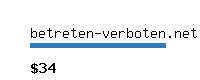 betreten-verboten.net Website value calculator