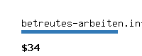 betreutes-arbeiten.info Website value calculator