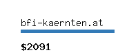 bfi-kaernten.at Website value calculator