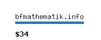 bfmathematik.info Website value calculator