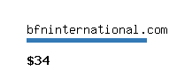 bfninternational.com Website value calculator