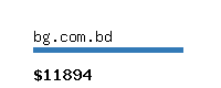 bg.com.bd Website value calculator