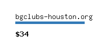 bgclubs-houston.org Website value calculator