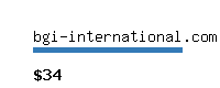 bgi-international.com Website value calculator