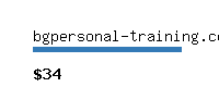 bgpersonal-training.com Website value calculator