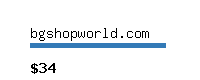 bgshopworld.com Website value calculator