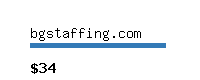 bgstaffing.com Website value calculator