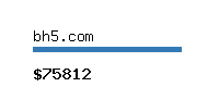 bh5.com Website value calculator