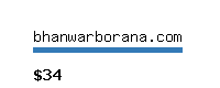 bhanwarborana.com Website value calculator