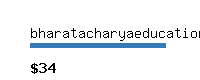 bharatacharyaeducation.com Website value calculator